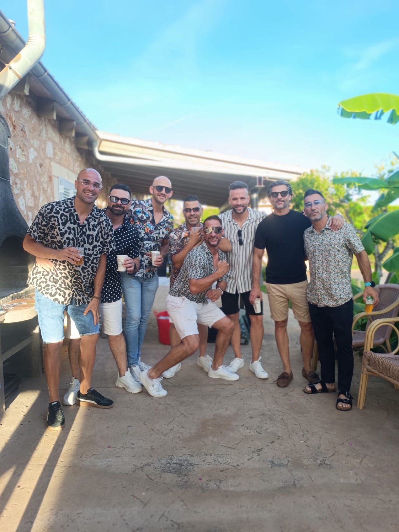 Selfie de Elena y amigos.